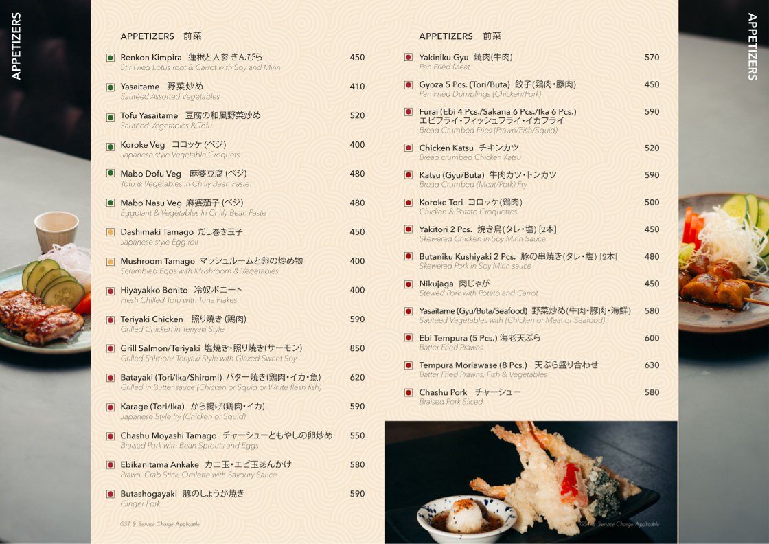 Menu Page 4
